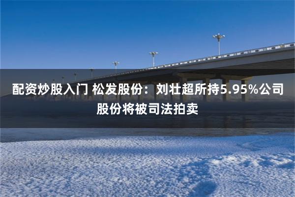 配资炒股入门 松发股份：刘壮超所持5.95%公司股份将被司法拍卖